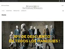 Tablet Screenshot of maniquiesinternacionales.com